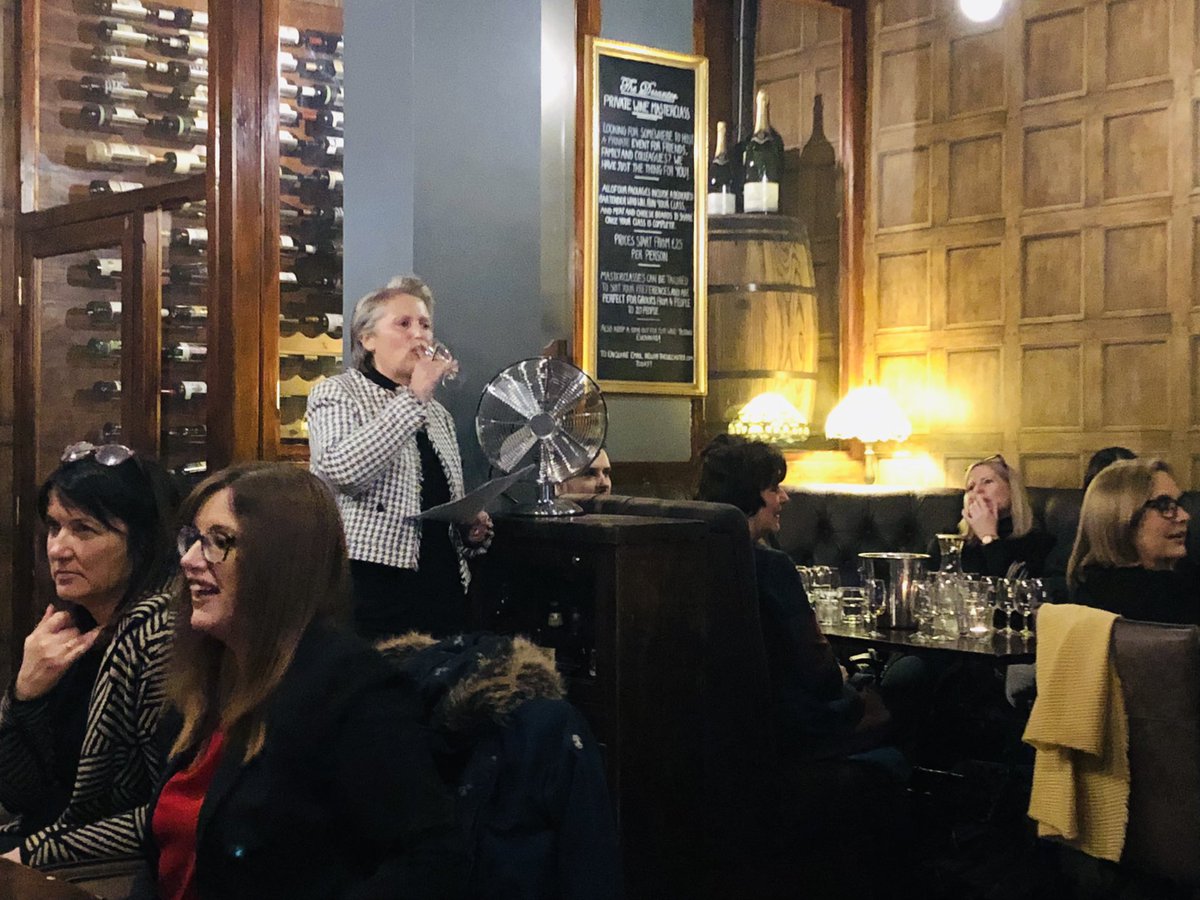 Thank you to my good friend and inspirational business leader, Lyn Ayrton of <a href="/lake_legal/">Lake Legal Limited</a> for a delightful #callmywinebluff evening <a href="/Decanter/">Decanter</a> #Leeds 

Sorry to depart early for London, but by virtue of the esteemed audience #BreakTheBias for <a href="/womensday/">Women's Day</a> was absolutely present! 👏🏻
