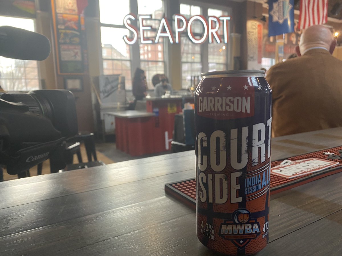 Court Side! <a href="/GarrisonBrewing/">Garrison Brewing Co.</a> new India Session Ale. 50 cents from every beer sold will go directly to <a href="/the_mwba/">Maritime Women's Basketball Association</a> league. Let me tell you…it tastes as good as it looks 🍻