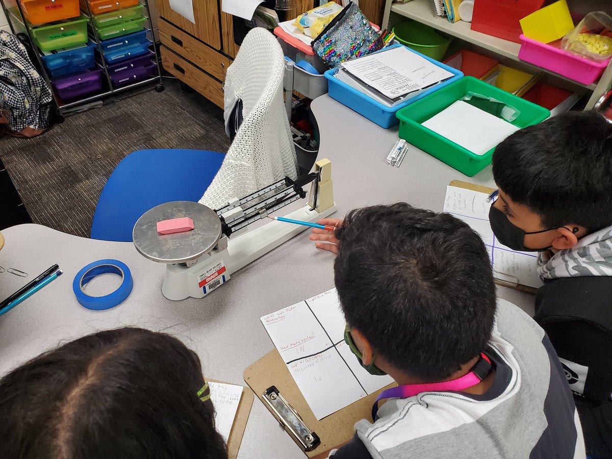 AstridNovak's tweet photo. Yesterday we practiced using spring scales and the triple bram balance!
@FranconeElem @CFISDScience #falconssoar #5thgrade #STEMeducation #iteachscience https://t.co/H939L8U2AO