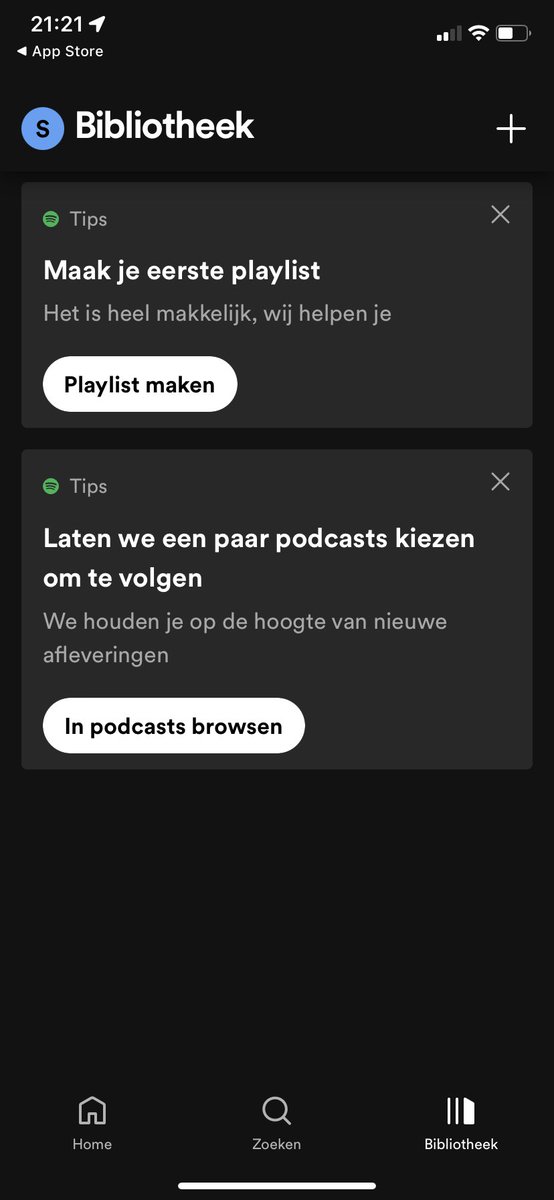 StudioKameleon's tweet photo. Ik hoop dat dit tijdelijk is en mijn playlists nog allemaal terugkomen 😱 #laathetnietwaarzijn #alleplaylistsweg #spotify https://t.co/ursnrAvIPl
