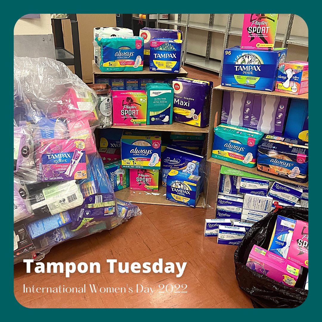 #GECDSB secondary students donated an incredible amount of menstrual hygiene products to @UnitedWayWE in celebration of #InternationalWomensDay. These products are some of the least donated items to food banks. Amazing job @gecdsbcountyST, <a href="/malekmekawi_/">malek mekawi</a> and all who participated!