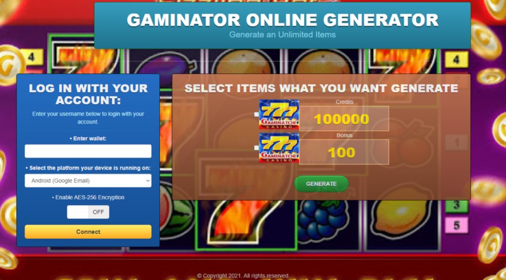 gaminator code