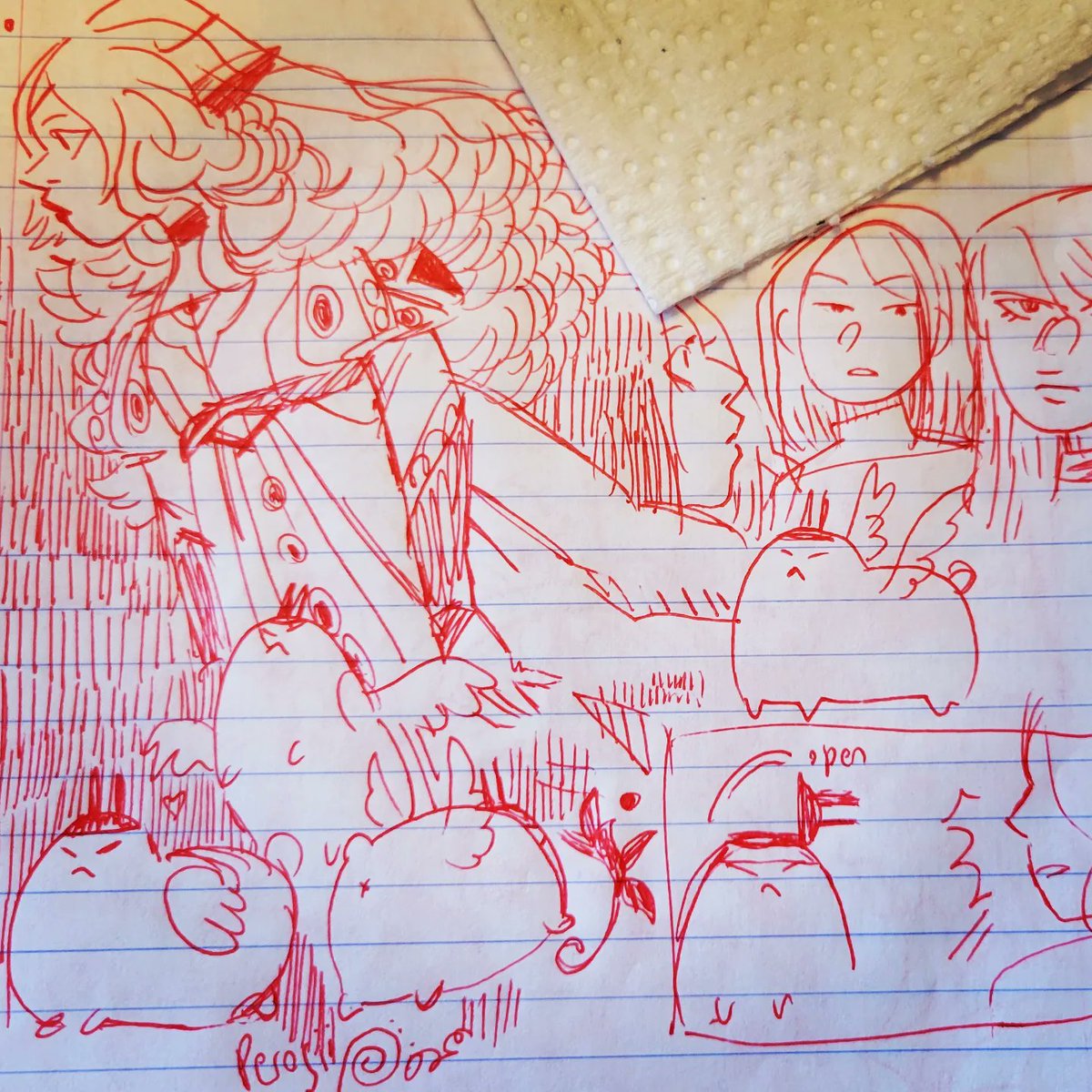 Journal ballpoint doodles 