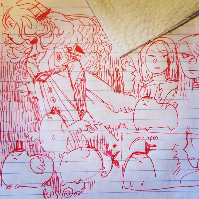 Journal ballpoint doodles 