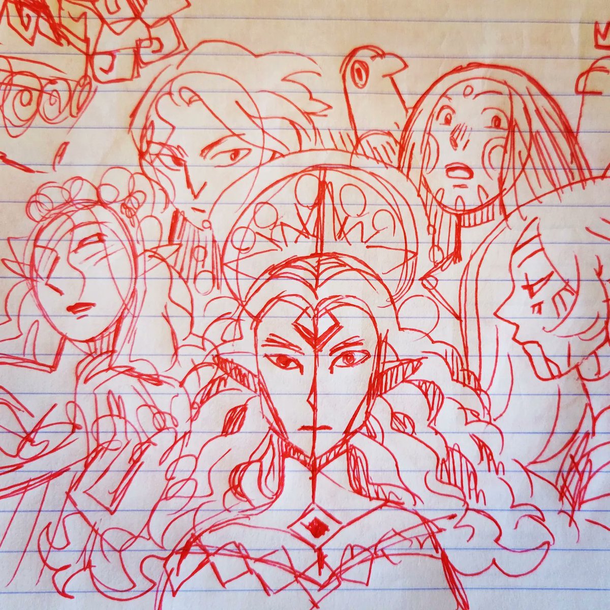 Journal ballpoint doodles 