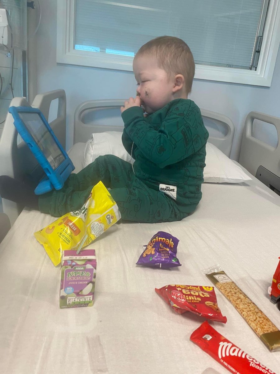 Harri having his chemo today #gofundme #helpforharri #cancer #childhoodcancer #childhoodleukaemia