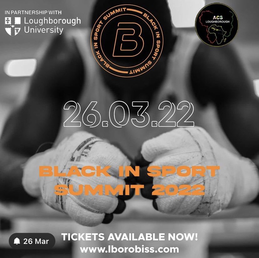 Less than 3 weeks to go for the Black In Sport Summit‼️
Don’t forget to get your tickets to learn from some inspirational black athletes 🤩
Available at: lborobiss.com