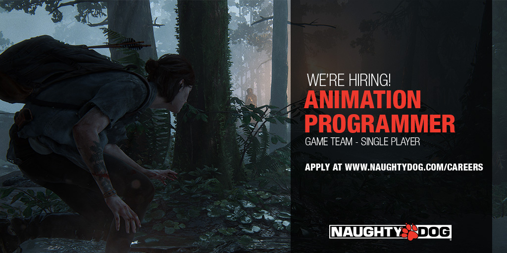 Hey! Listen! We are looking for an Animation Programmer (Game Team - Single Player) to join our amazing team. Check out our career page and apply today! grnh.se/11d005151us