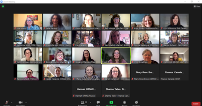 Our National Director <a href="/leilasarangi/">leila</a> spent this women's day in a roundtable discussion with Minister <a href="/cafreeland/">Chrystia Freeland</a> and women from organizations around 🇨🇦

Leila presented on income security, which includes access/expansion of CCB, CERB amnesty &amp; income benefits for non-taxfilers.