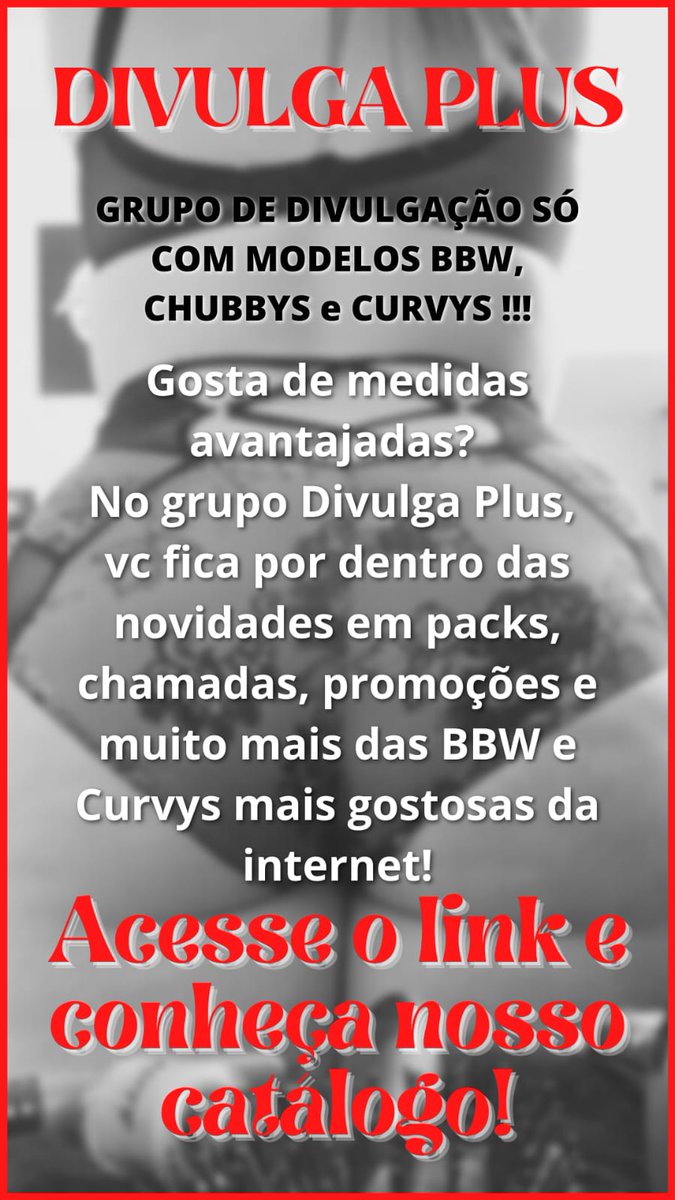 RebeccaGP4's tweet photo. Grupo para divulgação de modelos estilo BBW...Venha conferir:
🔞😈👇

https://t.co/vVPErHuVM4 https://t.co/1oUo0Mn8am https://t.co/jZgkNs4frK