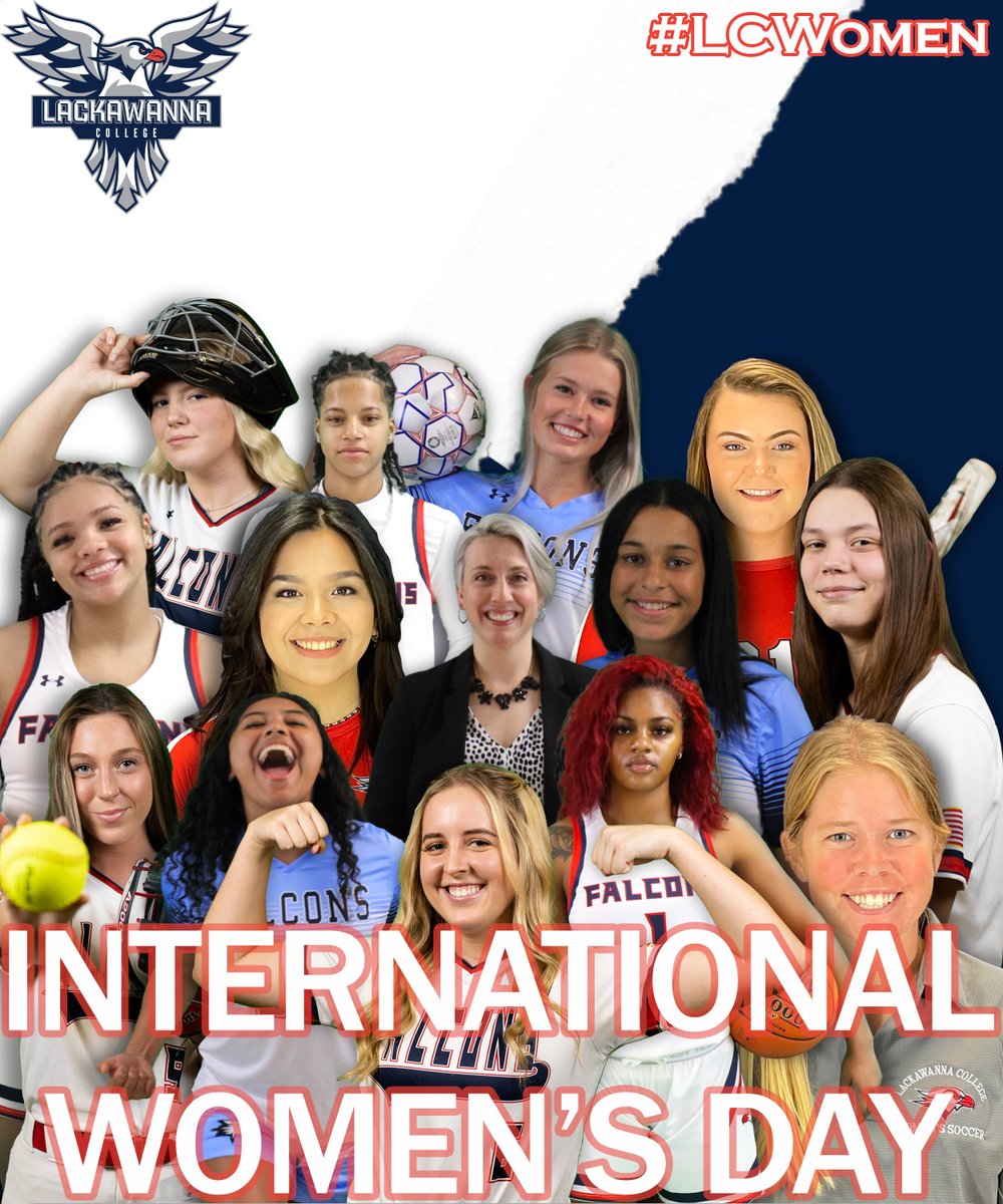 Happy #internationalwomensday to all the best group of women in all of collegiate athletics! We're so proud of all the things you all do on and off the court and field! @FalconsWBB @lackwomensoccer @LC_LadyFalcons #lackawannavolleyball #gofalcons #takeflight #lcwomen