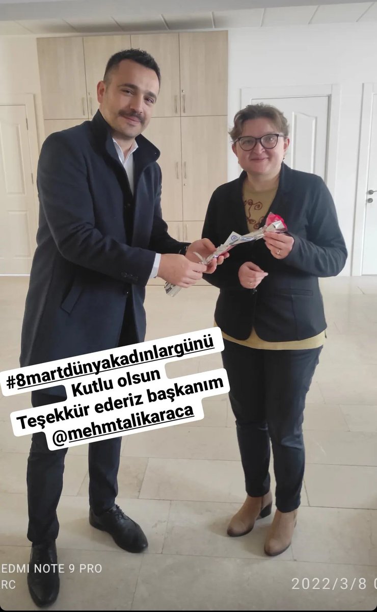 DemirbugaNihal's tweet photo. #8MartEmekçiKadınlarGünü kutlu olsun @MehmtAliKaraca 🙏🙏🙏 https://t.co/DGtz4OydKW