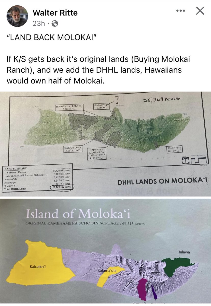 Get that Land Back Molokai!