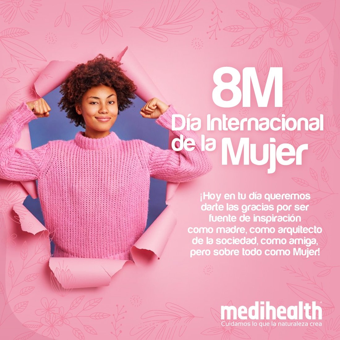 Hoy es un día para conmemorar la lucha de las mujeres, por el reconocimiento a lo que son: personas capaces, luchadoras, pensantes, dedicadas, amorosas, trabajadoras y otras tantas cualidades que las caracterizan y las hacen fuertes, especiales y valiosas.

#FelizDiaDeLaMujer🌸