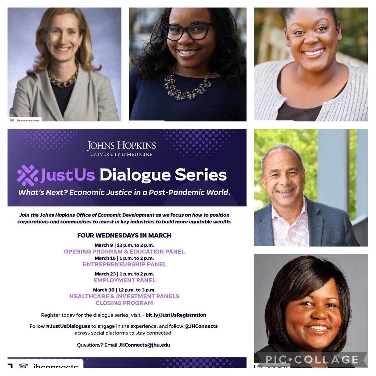 THIS WEDNESDAY at 1 PM! Education experts join the JustUs Dialogue Series to discuss the accessibility of higher education in a post-pandemic world. Tune in LIVE via @JHConnects Facebook Page.

To learn more about the series, and to register, head over to bit.ly/JustUsRegistra…