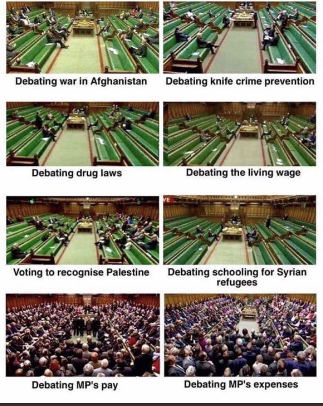 all your MPs are in it for themselves they don’t care a bit for the electors
