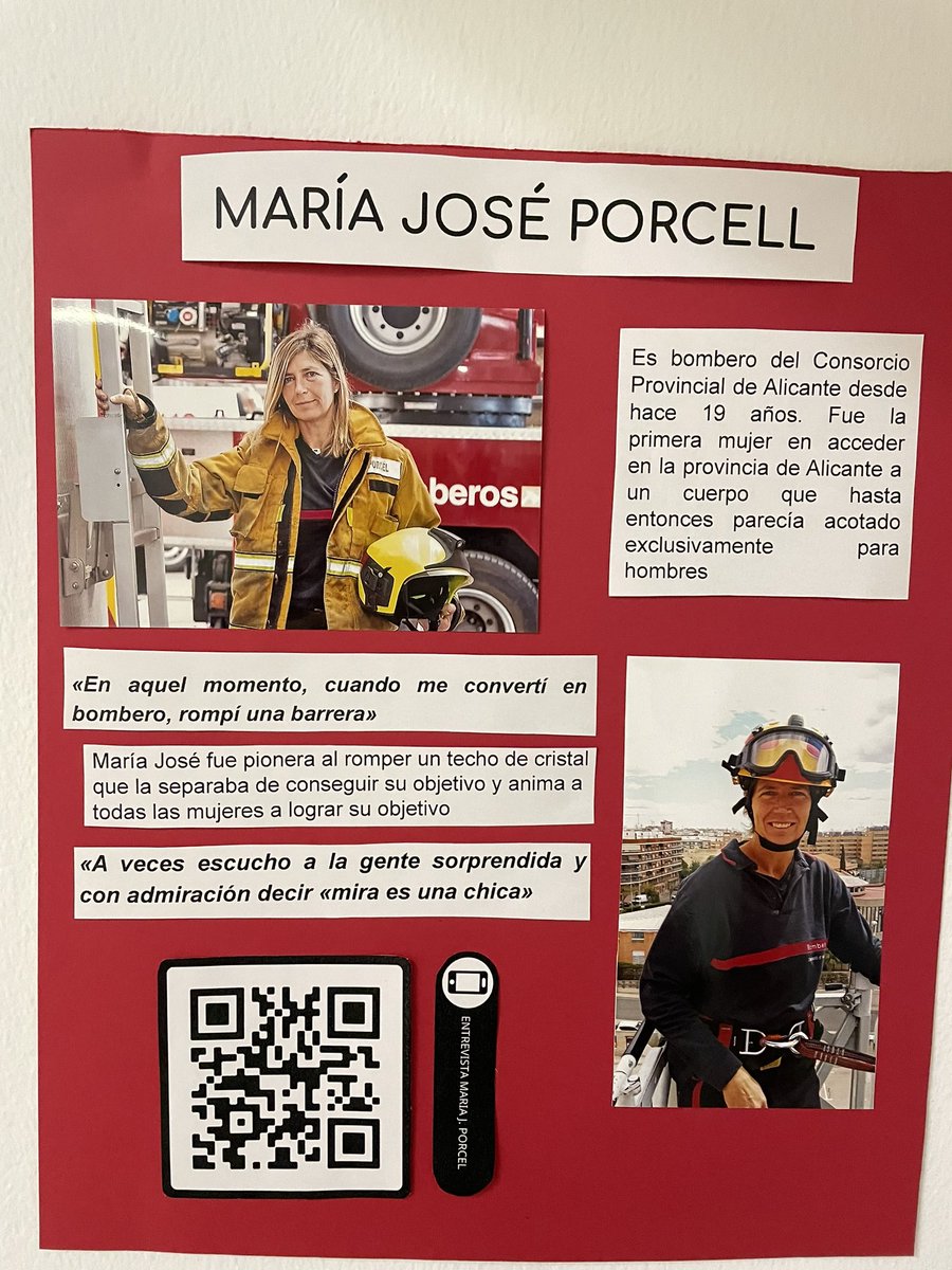 Msl173's tweet photo. Comparto orgullosa lo que hemos trabajado en Fol del ÍES Azud de Alfeitami, para seguir luchando por el día Internacional de la Mujer trabajadora, y mis alumnos de Emergencias han destacado a mujeres del sector que han roto estereotipos y que son ejemplo de valía, tesón y lucha. https://t.co/PHV3DTtQzK