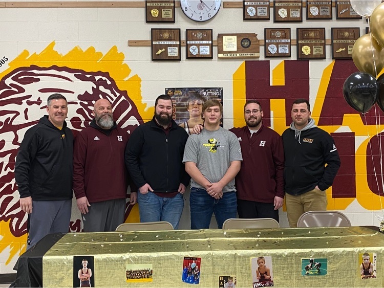 Congrats to Hays HS senior Gavin Nutting and his family on signing his letter of intent to continue his education and wrestle at Cloud County Comm. College.