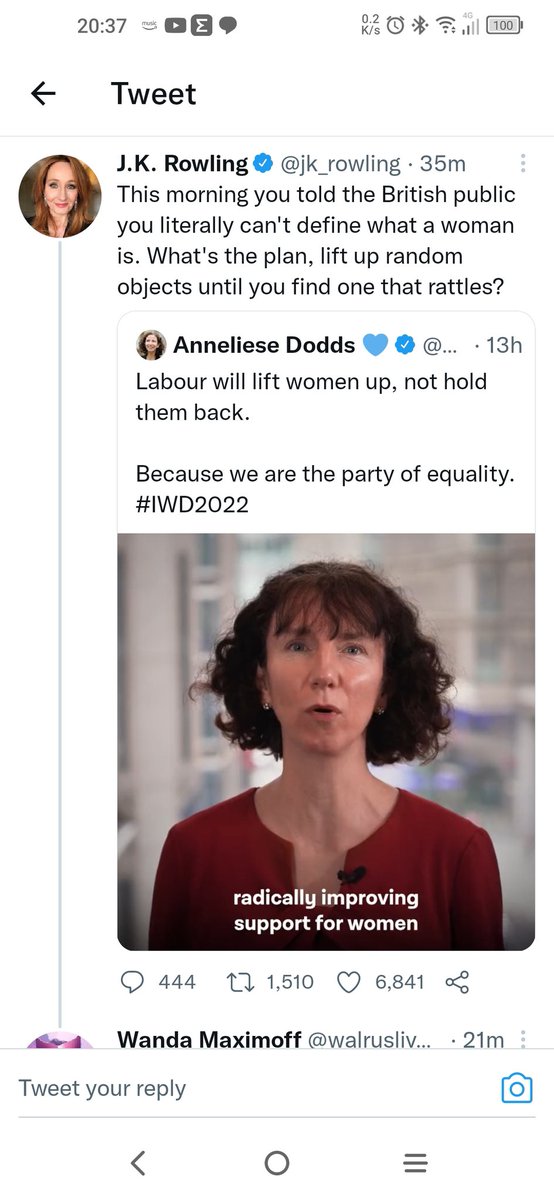 lordofintent's tweet photo. He defends Duffield: Rowling still attacks him...

Blairite TERF anti-Palestinian racist attacks Starmer's Establishment New-New Labour stalwart @AnnelieseDodds...

The #StarmerEffect is that he alienates EVERYONE...

#TransRightsAreHumanRights
#StarmerOut
#CorbynWasRight https://t.co/8rocPQ4lIN