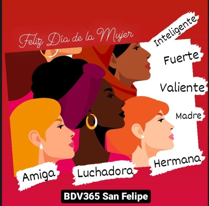 Carolay0406's tweet photo. Amor, Pasión, Inteligencia y Entrega #Mujer Felicidades en su día Mujeres; BDV365 San Felipe. @romanmanigliave @Myjp77Myjp @Lilibeth_Salas @yorexy @Carolay0406 @NanyyyGC @elriquity https://t.co/KTUu9enOje