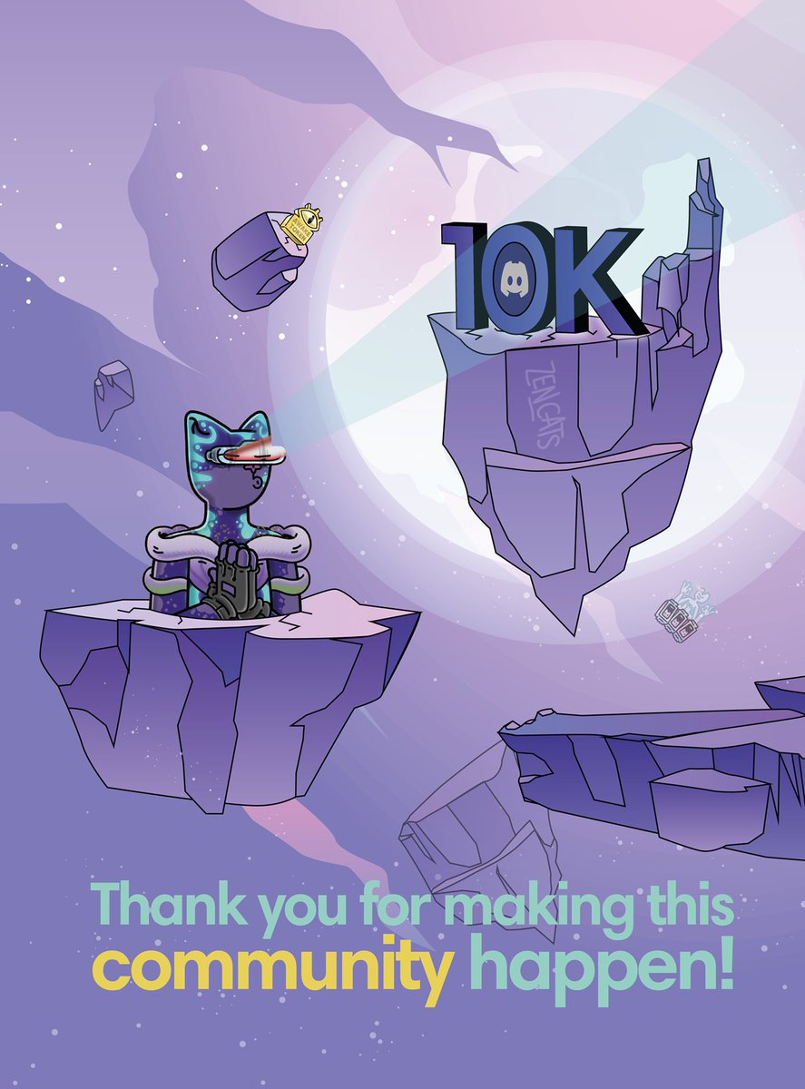 Hey ZenCats family, we just hit 10k discord users! This is amazing &amp; we wanted to thank each and everyone whose been supporting us through this journey. ❤️

To celebrate this we’re giving away 10 WL spots 🔥

Rules:

1️⃣ follow us  

2️⃣ ❤️ RT &amp; tag 2

3️⃣ Join discord

#NFTGiveaway