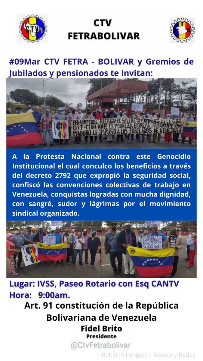 CTV Fetrabolivar (@ctvfetrabolivar) on Twitter photo 