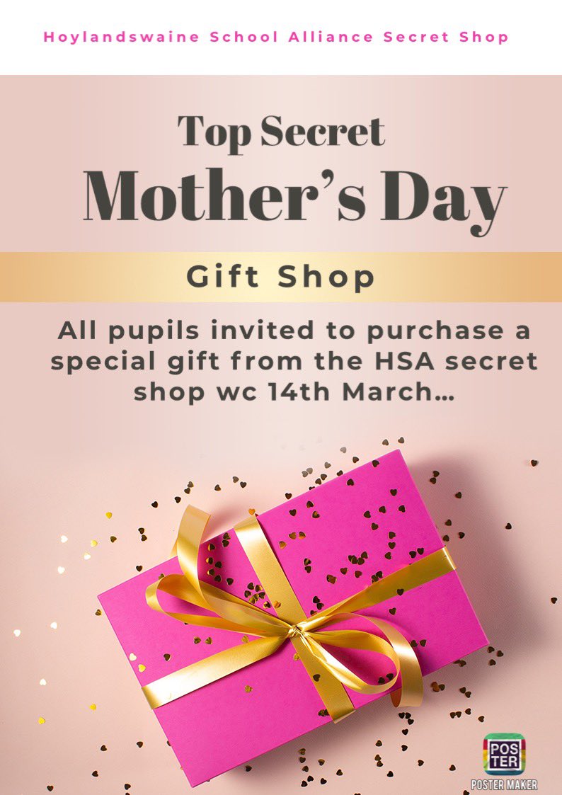 HswpHSA's tweet image. A special day is just around the corner and we have a special treat in store. Check your emails on Wednesday for more information 🎁 #mothersday2022 #mothersdaygift #SECRETSHOP
