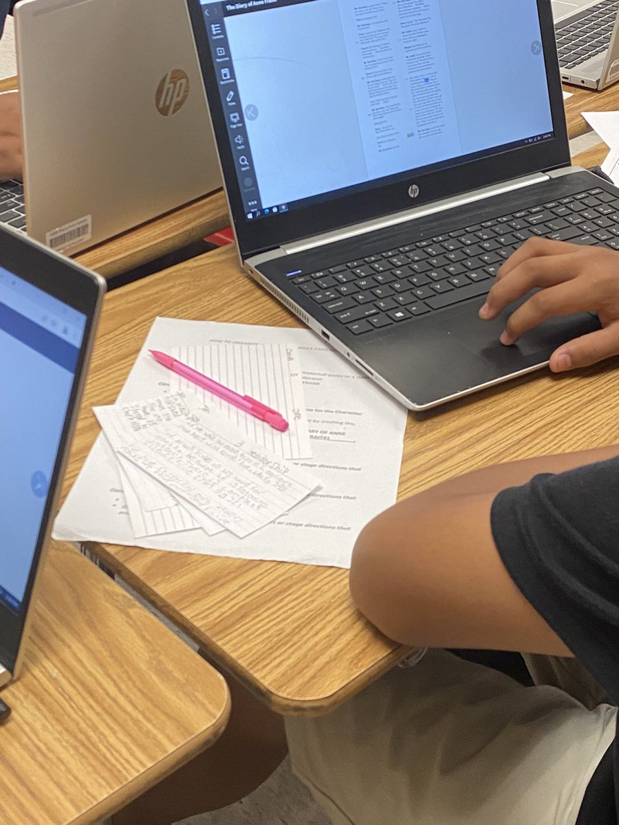 MsFatheree's tweet photo. @IMS_Indians Fatheree’s ELA classes getting organized through index card outlines!  We will crush the writing boot camp when we return from Spring Break! https://t.co/mgWhxMby7a