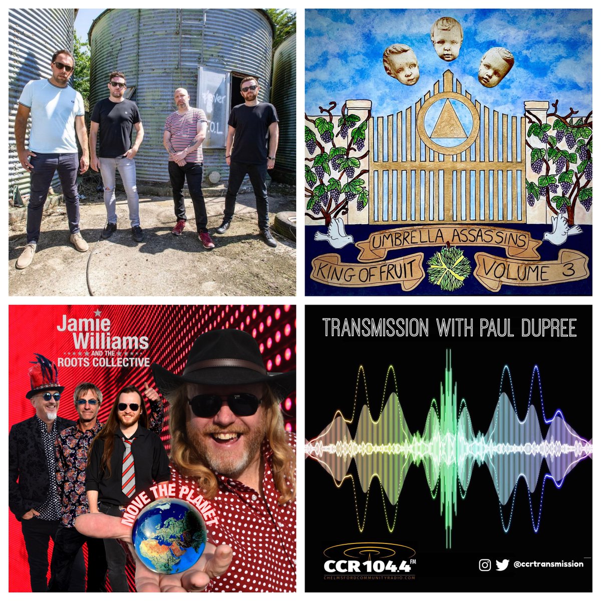 Paul Dupree (@csrtransmission) on Twitter photo This Weds, my live guests will be Colchester band F.O.L, in for a chat and playing an acoustic song live. New music includes <a href="/UAssassins/">Umbrella Assassins</a> <a href="/JWRoots/">JamieWilliams&theRC</a> and archive radio sessions from <a href="/PineyGir/">Piney Gir</a> Spare Snare and 4 Skins. 8:30pm <a href="/ChelmsfordCR/">CCR Online & 104.4FM</a> This Weds, my live guests will be Colchester band F.O.L, in for a chat and playing an acoustic song live. New music includes <a href="/UAssassins/">Umbrella Assassins</a> <a href="/JWRoots/">JamieWilliams&theRC</a> and archive radio sessions from <a href="/PineyGir/">Piney Gir</a> Spare Snare and 4 Skins. 8:30pm <a href="/ChelmsfordCR/">CCR Online & 104.4FM</a>
