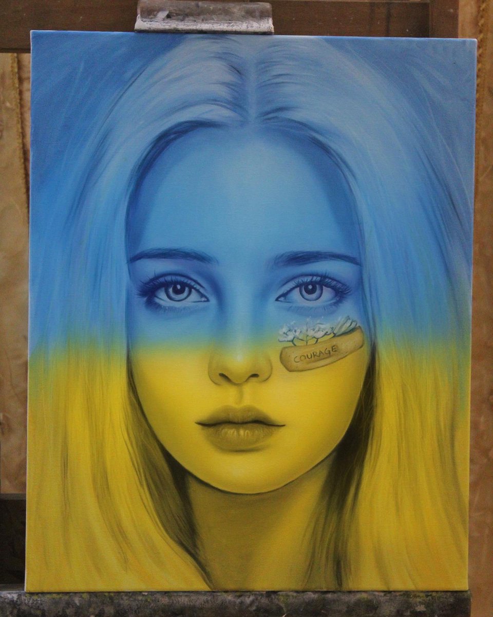 fabio_ingrassia's tweet photo. La ragazza di Kiev 
Olio su tela 50x40 cm💙💛
#Kiev #PrayForUkraine https://t.co/I3ahwbJMzb