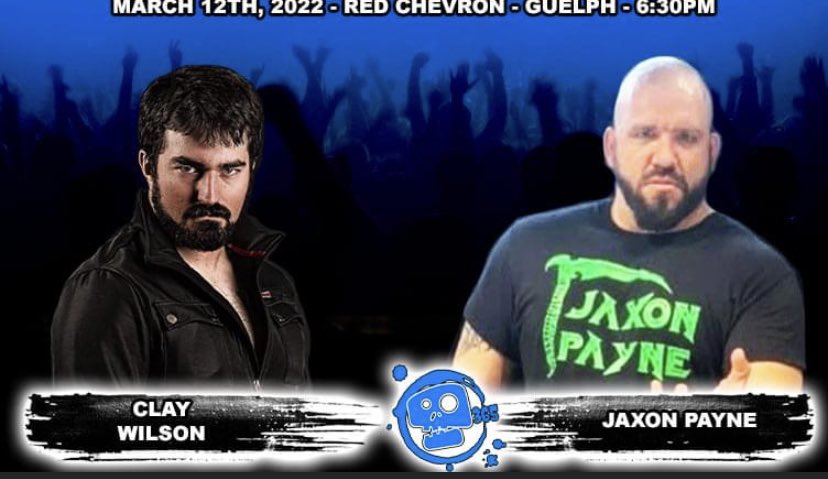 TDMjaxonpayne's tweet photo. This Saturday March 12 The death merchant @TDMjaxonpayne Jaxon Payne makes his @365pw Debut against @theclaywilson #Finaldeathcount #blacksunrise #destruction #independentwrestling #TDMJaxonPayne #365prowrestling #Redchevron #Guelph๐๐๐ https://t.co/caRgcvDncJ