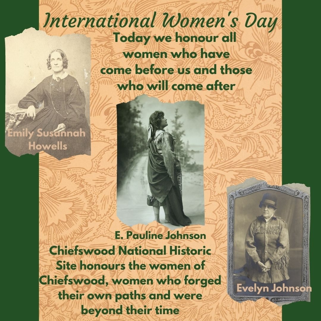 chiefswood's tweet photo. Stop by March 9- 18th to view the exhibit celebrating to the Women of Chiefswood and International Women's Day 

In the exhibit you can view artifacts from the Chiefswood Collection that belonged to Emily Howells, E. Pauline Johnson and Evelyn Johnson. 
#InternationalWomensDay https://t.co/Rj02KquHKK