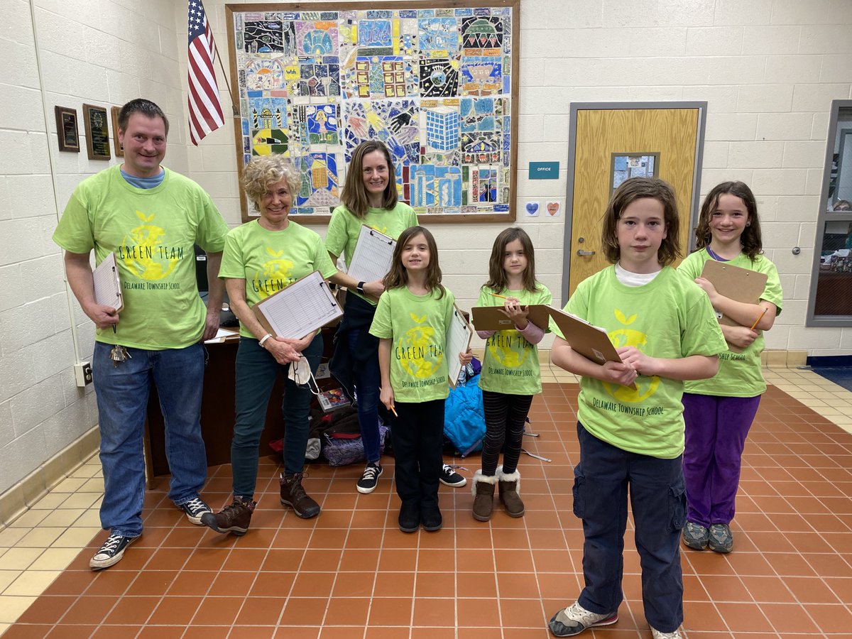 Our Green Team did a walkthrough of the building for their first waste audit! They identified our trash receptacles and garbage procedures. Next up-we’ll analyze our trash! ⁦⁦<a href="/SJ_Schools/">Sustainable Jersey for Schools</a>⁩