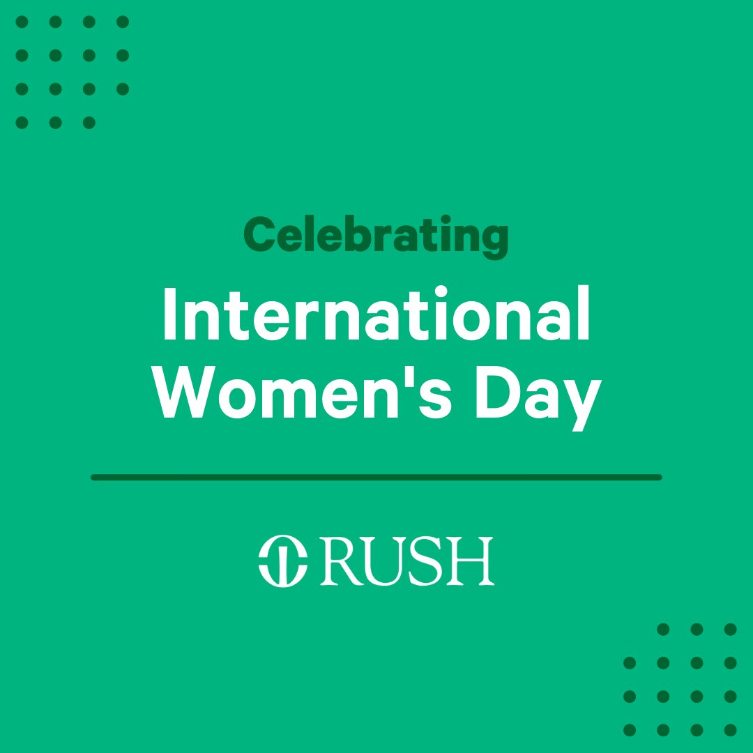 On #InternationalWomensDay, we’re proud to recognize and celebrate the incredible women at RUSH. Today and every day, we are thankful for their contributions and dedication to our mission. Take a look at some recent notable achievements from RUSH women: rsh.md/35KmfG1.