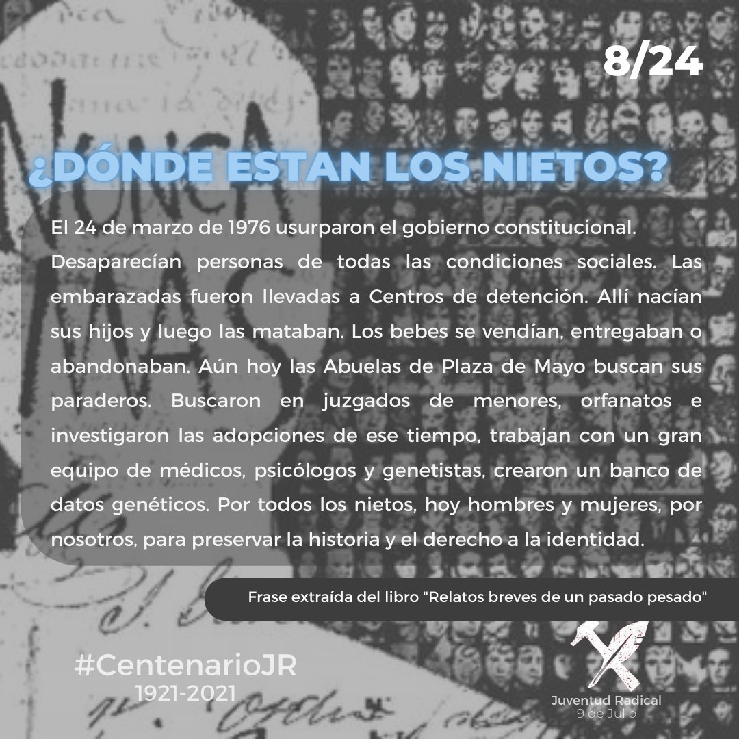 Reflexión de un pasado desgarrador 💡

Frases extraídas del libro "Relatos Breves de un pasado pesado" - Buenos Aires Educación. 

#24M #NuncaMás