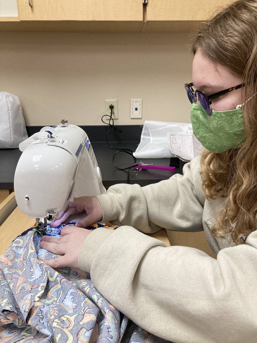Fashion Design elective students hone their construction skills via a pajama pants/shorts project with <a href="/manninglhs/">Jen Manning</a> #careertechohio