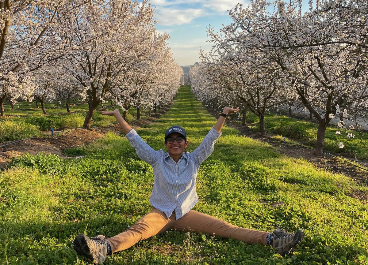 Today is International Women’s Day and I have a few thoughts:

I’d like to share with you a brief <a href="/Beeflow/">Beeflow</a> story about Rufayda Dhamani (who recently shared this photo to all of us celebrating the end of Almond pollination season in California). Thread --&gt; 1/12