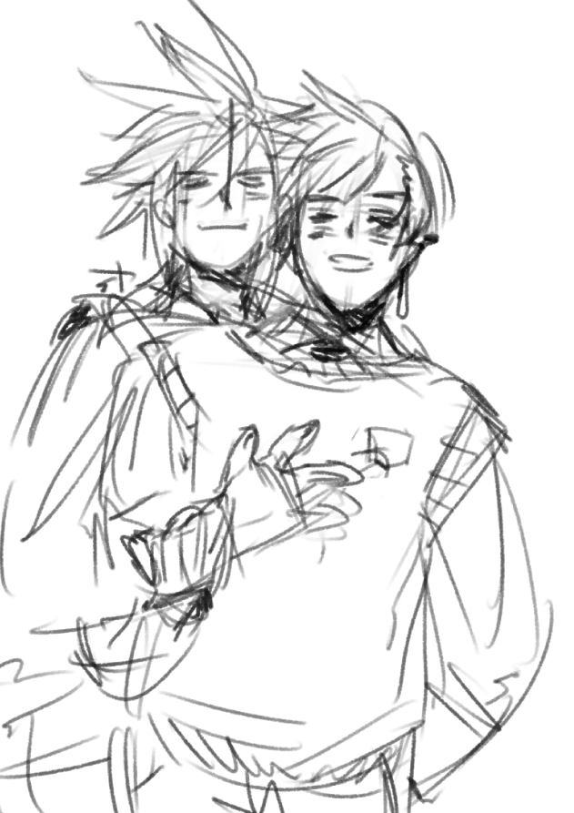 So cloti in the original and my two AU
Married lesbians Cloti/Tifa bartender, Cloud deliveryman
Gay Cloti University/Cloud as a child was in love with his childhood friend Tifa, but they were both guys and it was strange for him/ a lot of smut
And just AC cloti
Love them ❤✨