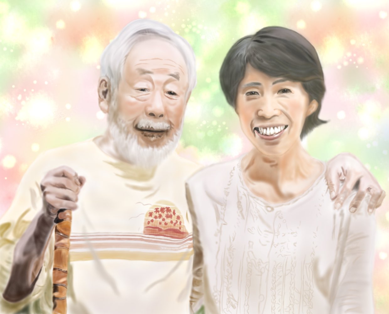 じゅうた おしどり夫婦 うちの両親は28歳差婚でした まさに 愛に年齢は関係ない を体現した素敵な夫婦 イラスト デジタルイラスト 似顔絵 夫婦 おしどり夫婦 素敵 絵描きさんとつながりたい 絵描きさんと繋がりたい 絵描きさんと仲良く