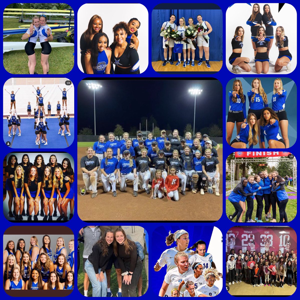 Celebrating the women of OCU Athletics today and everyday! Inspired by their hearts, abilities and the impact they make on our department and institution. 💙⭐️💙 #InternationalWomensDay