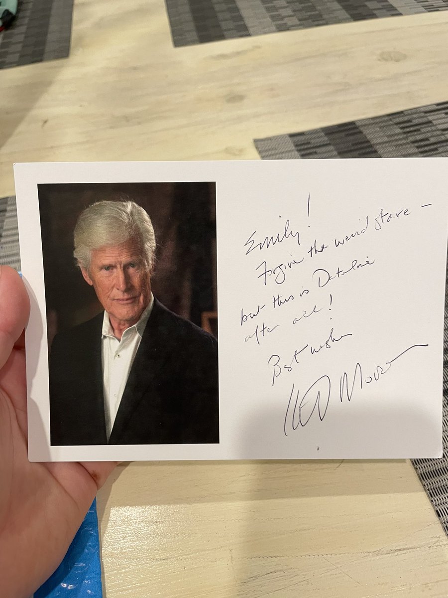 emileestacey's tweet photo. Got the best birthday present today, an autograph from @DatelineNBC @dateline_keith Im not sure what could top that! Thank you Joey! https://t.co/8DvsyVAYyY