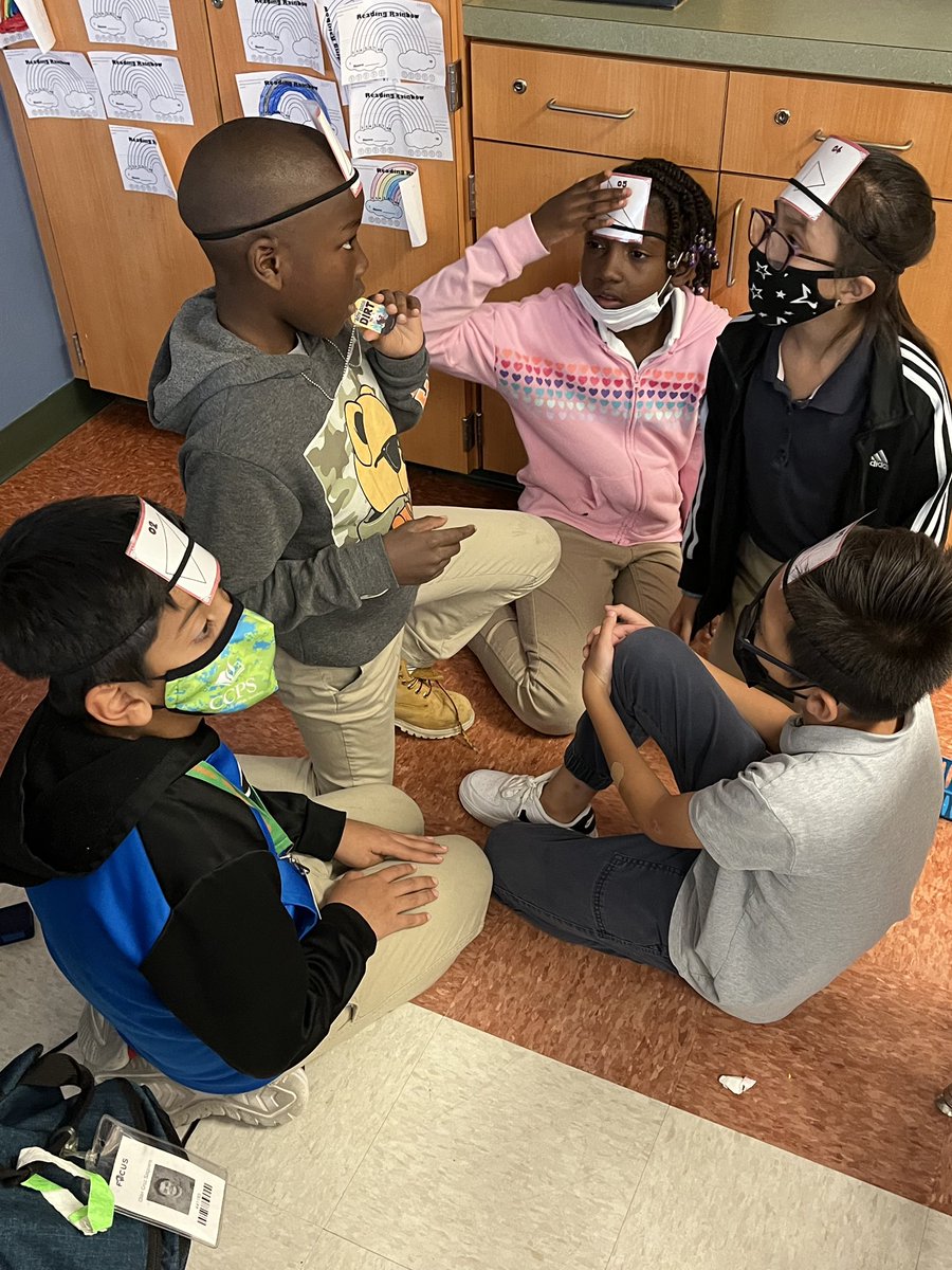 MsCEarly's tweet photo. Classifying triangles while playing Headbands. So fun! @ParksideProud https://t.co/DmjtgkH1EM