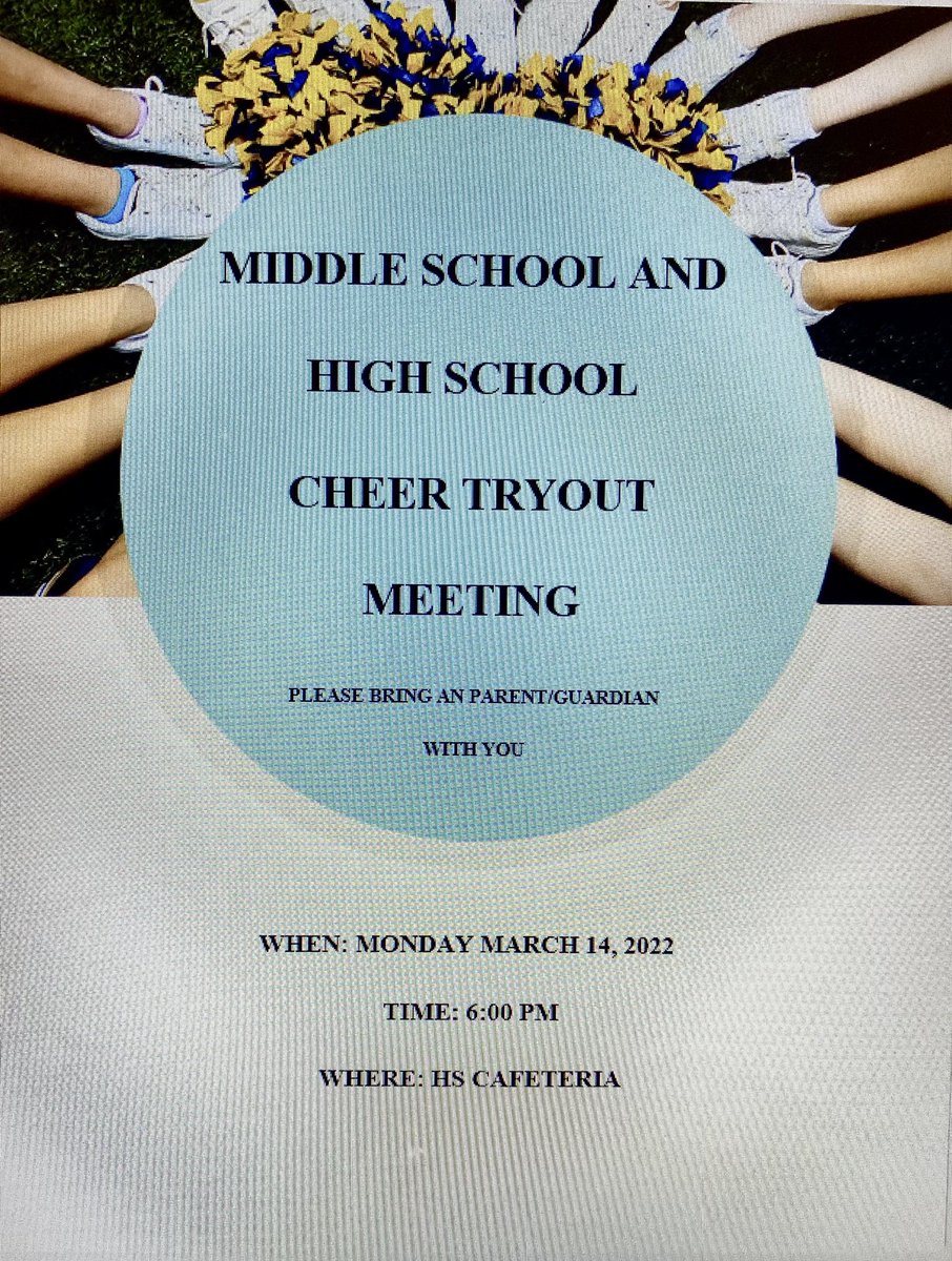 GarawayCheer's tweet photo. Come join Garaway Cheer Squad for the 2022-23 school year 📣
Informational meeting Monday March 14, 2022 HS cafeteria at 6pm. Please bring a parent with you! 
Friday Night Lights, Stunting, Competition, and Lots of Fun! https://t.co/itBd5qG5zs