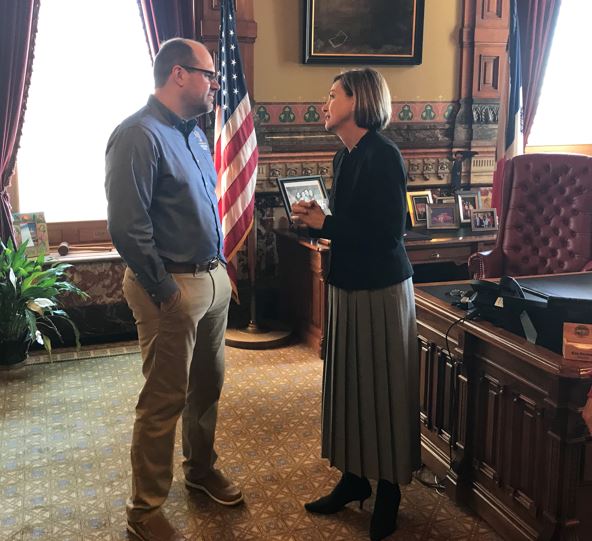 Josh Bowar (@josh_bowar) on Twitter photo So awesome to meet you, <a href="/IAGovernor/">Gov. Kim Reynolds</a> and <a href="/IALtGov/">Lt. Gov. Chris Cournoyer</a>! Thanks for hosting SCCS, and keep leading well! So awesome to meet you, <a href="/IAGovernor/">Gov. Kim Reynolds</a> and <a href="/IALtGov/">Lt. Gov. Chris Cournoyer</a>! Thanks for hosting SCCS, and keep leading well!