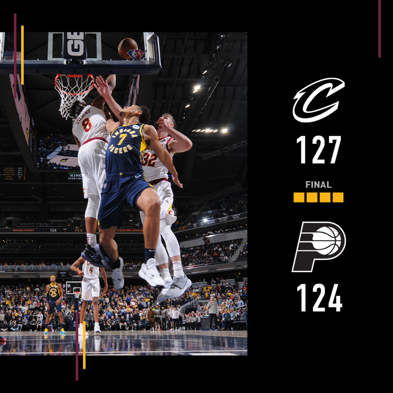 cavs's tweet photo. Completed the season sweep of the Pacers for the first time since 2007-08. #LetEmKnow