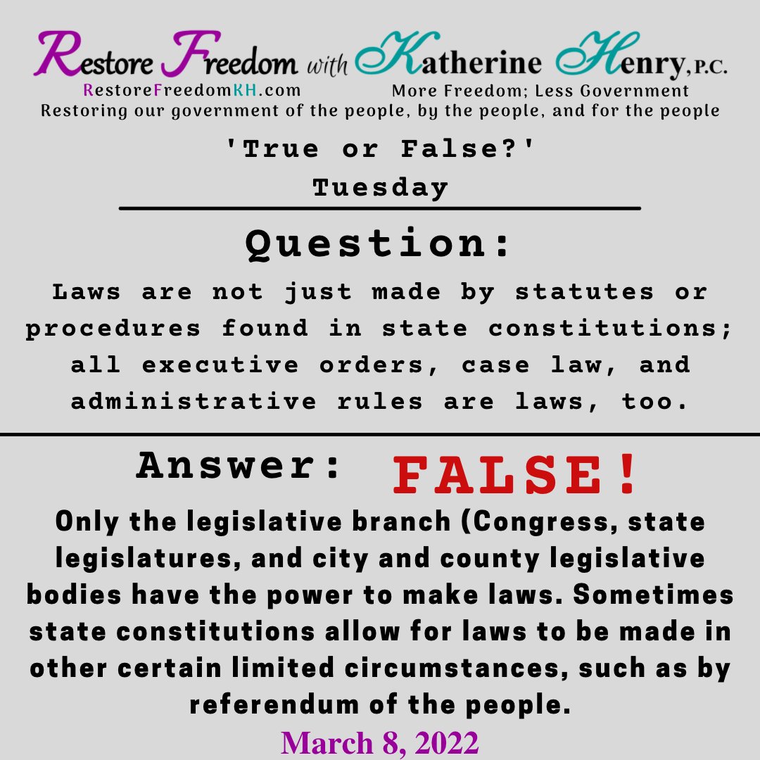 RestoreFreedomK's tweet photo. The answer to this week's 'True or False?' Tuesday!
If you missed this week's Restore Freedom Weekly Episode you can check it out on Rumble here: https://t.co/VsxnGeMTNO
#RestoreFreedom #MoreFreedomLessGovernment https://t.co/klo1bCu4aT