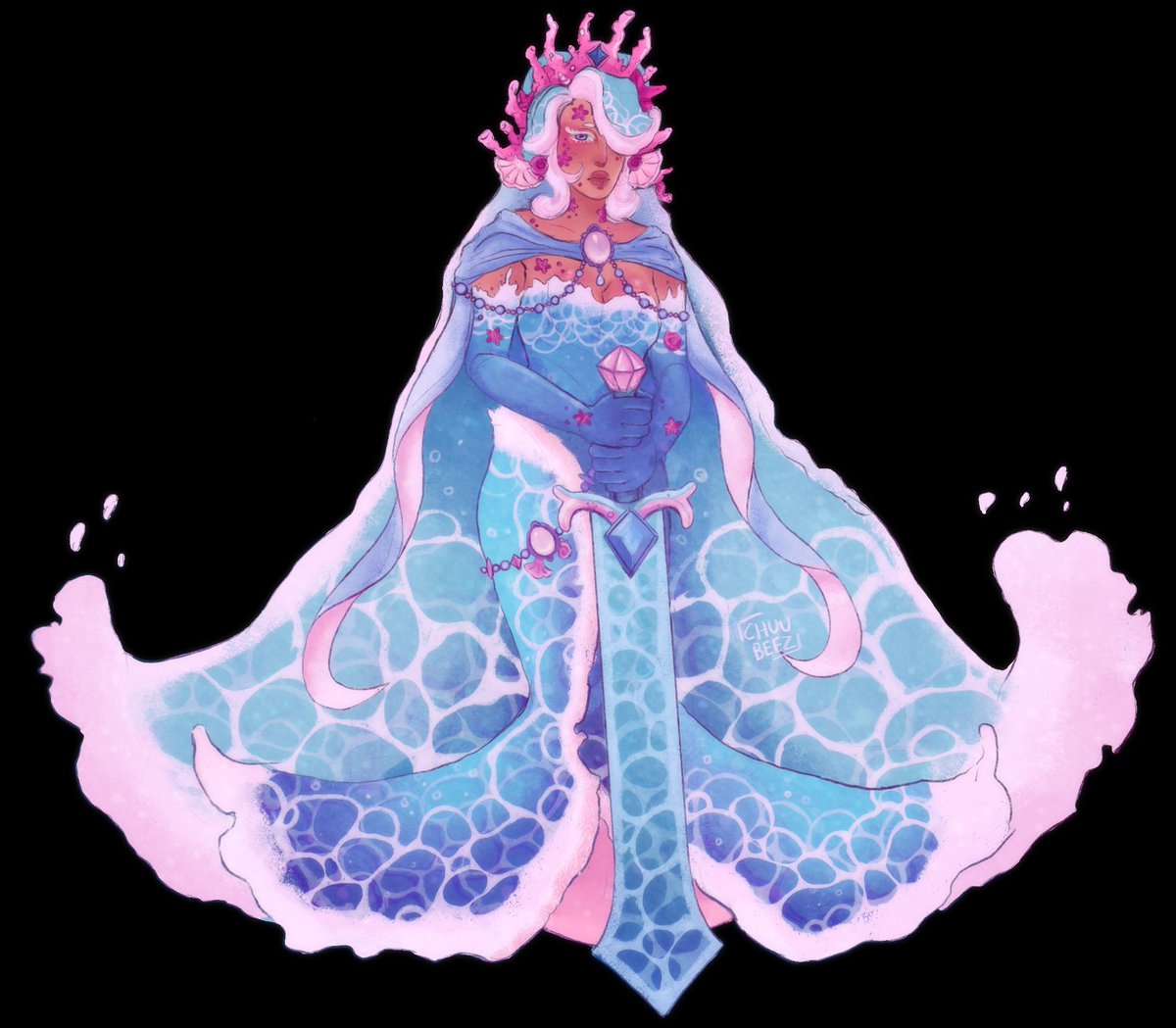 chuubeez's tweet photo. sea fairy :) #cookierunfanart https://t.co/tSv0yjsV3h