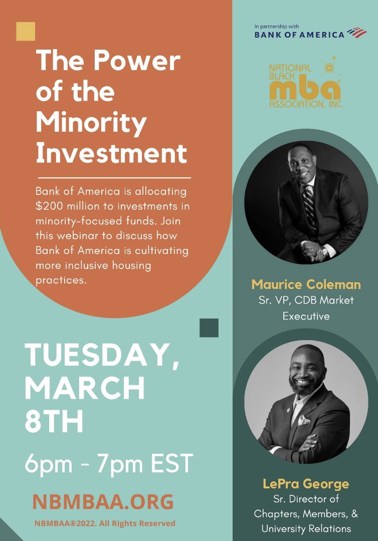 National Black MBA Association® on Twitter "Join us TODAY for “The