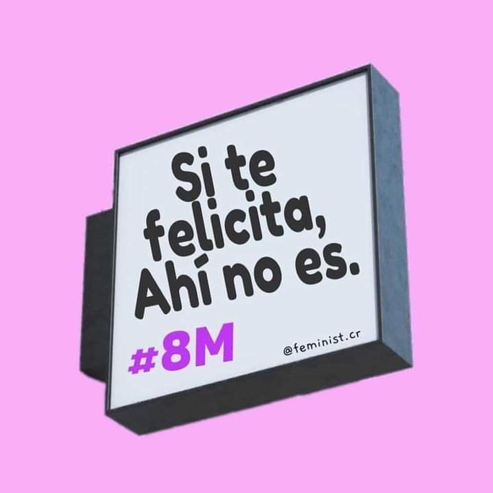 #8Marzo2022 
Leí esto y es cierto, totalmente cierto. 

"FELIZ SERÁ EL DÍA QUE NO FALTE NINGUNA"