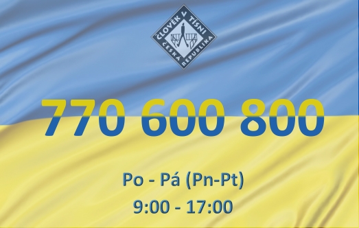 🇺🇦 UKRAJINSKÁ HELPLINKA 🇺🇦

Od zítřka 9 Ukrajinek a Ukrajinců na helplince <a href="/CLOVEKVTISNI/">Člověk v tísni</a> poradí uprchlíkům v nouzi

Prosím o RT, díky!